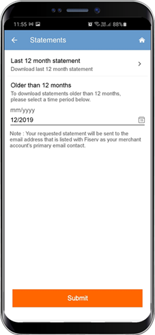 Merchant point app screen three