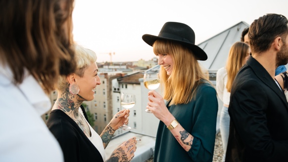 women with hat