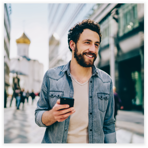 Man holding phone